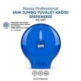 Nossa Mini Jumbo Tuvalet Kağıdı Dispenseri Mavi