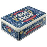 Nostalgic-Art 2,5 l Crisp Bread Retro düz saklama kabı, mutfak için hediye fikri, kapaklı teneke kutu, vintage tasarım