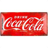 Nostalgic-Art 27005 Coca-Cola – Logo Red, Metal Levha 25 x 50 cm - 41 Delft Blue