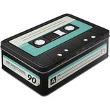 Nostalgic-Art 30714 Retro Wave Retro Kaset, Saklama Kabı Düz | Müzik Hayranları için Vintage Kurabiye Teneke Hediye Fikri