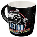 Nostalgic-Art 43064 Retro Kahve Kupası Gaming Beyond Imagination – Oyuncular için hediye fikri, komik büyük seramik fincan, sözlü, 330 mililitre