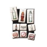 Nostalgic-Art 83082 Coca-Cola – Bottle Timeline, magnet-Set (9TEILIG)