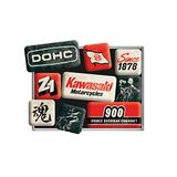 Nostalgic-Art 83114 - Kawasaki - Motosikletler 1878 yılından beri - Mıknatıs seti (9 parça)