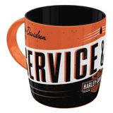 Nostalgic-Art Harley Davidson Retro Kahve Kupası, 330 ml, Servis ve Onarım - Bisikletçiler için Hediye Fikirleri, Resmi Lisanslı Ürün (OLP) Seramik Kupa Vintage Tasarım