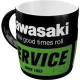 Nostalgic-Art Kawasaki Retro Kahve Kupası, 330 Ml, Servis – Bisikletçiler Için Hediye Fikri, Orijinal Lisanslı Ürün (Olp), Kahve Için Seramik Fincan, Vintage Tasarım - Renkli