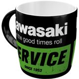 Nostalgic-Art Kawasaki Retro Kahve Kupası, 330 ml, Servis – Bisikletçiler için Hediye Fikri, Orijinal Lisanslı Ürün (OLP), Kahve için Seramik Fincan, Vintage Tasarım