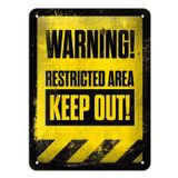 Nostalgic Art Restricted Area Retro Metal Duvar Panosu