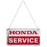 Nostalgic-Art Retro asma levha, 10 x 20 cm, Honda MC – Service – Honda aksesuar hayranları için hediye fikri, metal, vintage tasarım