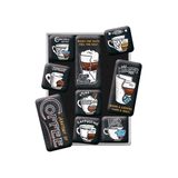 Nostalgic-Art Retro buzdolabı mıknatısları, 9 adet, Anatomy of Coffee – Kahve hayranları için hediye fikri, mıknatıslı tahta için mıknatıslı set, vintage tasarım