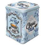 Nostalgic-Art Retro çay kutusu, 100 g, klasik çay – çay severler için hediye fikri, çay ve çay poşeti saklama, vintage tasarım
