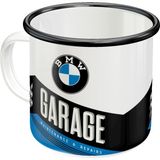 Nostalgic-Art Retro Emaye Fincan, 360 Ml, Orijinal Lisanslı Ürün (Olp), Bmw – Garaj – Bmw Aksesuar Hayranları Için Hediye Fikri, Kamp Kupası, Vintage Tasarım - Renkli