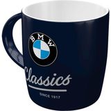 Nostalgic-Art Retro Kahve Kupası, 325 Ml, Bmw - Classics - Bmw Hayranları Için Hediye Fikri, Seramik Fincan, Klasik Tasarım - Renkli