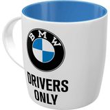 Nostalgic-Art Retro Kahve Kupası, 330 Ml, Bmw – Drivers Only – Bmw Aksesuar Hayranları Için Hediye Fikri, Orijinal Lisanslı Ürün (Olp), Seramik Fincan, Vintage Tasarım - Renkli
