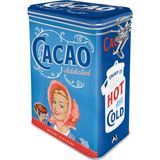 Nostalgic-Art Retro Kahve Kutusu, 1,3 l, Cacao Addicted – Nostalji hayranları için hediye fikri, aroma kapaklı sac kutu, vintage tasarım