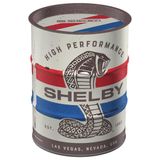 Nostalgic-Art Retro Kumbara, 20 oz, Shelby – Cobra Snake – Shelby Hayranları için hediye fikri, Resmi Lisans Ürünü (OLP), Metal Kumbara, Vintage Tasarım
