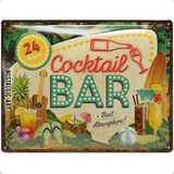Nostalgic-Art Retro Metal Levha, 30 x 40 Cm, Kokteyl Bar – Bar Aksesuarı Olarak Hediye Fikri, Metal, Vintage Tasarım Dekorasyon Için - 41 Delft Blue