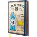 Nostalgic-Art Retro Not Defteri, A5, Cin & Tonik – Içkiler ve Hikayeler – Cin Hayranları Için Hediye Fikri, Bullet Journal Noktalı, Vintage Tasarım - 1 Adet - Çok Renkli