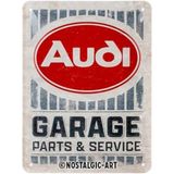 Nostalgic-Art Retro sac levha, 15 x 20 cm, Audi – Garaj – Audi aksesuar hayranları için hediye fikri, metal, vintage tasarım
