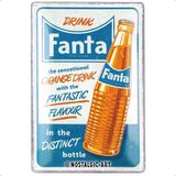 Nostalgic-Art Retro sac levha, 20 x 30 cm, Fanta – Sensational Orange Drink – Bar aksesuarı olarak hediye fikri, orijinal lisanslı ürün (OLP), metal, vintage tasarım, sac levhalar, sözler