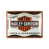 Nostalgic-Art Retro Sac Levha, 30 x 40 cm, Harley Davidson – Yedek Parça ve Aksesuar – Motosikletçiler için Hediye Fikri Resmi Lisanslı Ürün (OLP) Metal Vintage Tasarım
