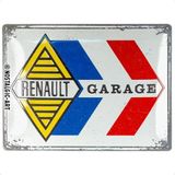Nostalgic-Art Retro sac levha, 30 x 40 cm, Renault – Garaj – Renault aksesuar hayranları için hediye fikri, orijinal lisanslı ürün (OLP), metal, vintage tasarım, sac levhalar, özdeyişler