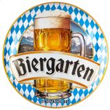 Nostalgic-Art Retro Sac Levha Ø 35 cm Bira Bahçesi – Hediye Fikri Bar Aksesuarı Metal Vintage Tasarım Yazı Sac Levha Özdeyiş Bira Dekorasyonu