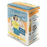Nostalgic-Art Retro saklama kabı L, 3 l, bulaşık yıkama tabletleri – Nostalji hayranları için hediye fikri, büyük teneke kutu, vintage tasarım