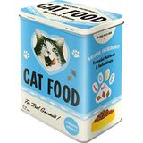 Nostalgic-Art Retro saklama kabı L, 3 l, Cat Food – Love Mix – Kedi sahipleri için hediye fikri, kuru mama için büyük teneke kutu, vintage tasarım