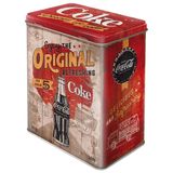 Nostalgic-Art Retro saklama kabı L, 3 l, Coca-Cola – Orijinal Coke Highway 66 – Kola hayranları için hediye fikri, büyük kahve kutusu, sac malzemeden, vintage tasarım