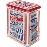 Nostalgic-Art Retro Saklama Kabı L, 3 l, Patlamış Mısır – Restoran Hayranları için Hediye Fikri, Büyük Sac Kutu, Vintage Tasarım