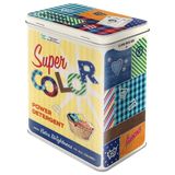 Nostalgic-Art Retro saklama kabı L, 3 l, süper renkli deterjan – eviniz için hediye fikri, büyük teneke kutu, vintage tasarım