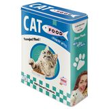 Nostalgic-Art Retro Saklama Kabı XL, 4 l, Cat Food – Kedi Sahipleri için Hediye Fikri, Kuru Gıda Saklama Kutusu, Vintage Tasarım