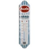 Nostalgic-Art Retro termometre, 7 x 28 cm, Audi – Garaj – Audi aksesuar hayranları için hediye fikri, orijinal lisanslı ürün (OLP), metal, vintage tasarım