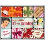 Nostalgic Art Say It Happy Birthday Magnet Set