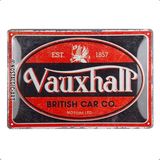 Nostalgic-Art Vauxhall retro sac levha, 20 x 30 cm, Vintage oval – Opel aksesuar hayranları için hediye fikri, metal, vintage tasarım