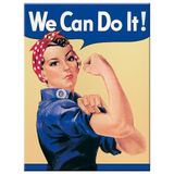 Nostalgic-Art We Can Do It Buzdolabı Magneti, Metal, 6 x 8 cm, Çok Renkli