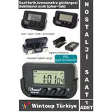 Nostalji Masa Araba Saati Öğrenci Ev Ofis Okul Minibüs Kronometreli Dijital Mini Saat