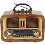 Nostalji Müzik Kutusu, Bluetooth, Usb, Sd ve Fm Özellikleriyle - Ahşap - Bej