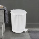 Nostalji Pedallı Çöp Kovası: 20 Litre - Beyaz