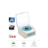 Nostalji Plak Görünüm Mini Dekor Waves Bt Işıklı Müzik Çalar Saat Tf Kart Aux Özellikli