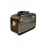 Nostalji Radyo Bluetooth Hoparlör Usb-Sd Kart Giriş Led Fener Işıklı Bataryalı Pilli Mir59910716