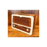 Nostalji Radyo Görünümlü Kumbara, Ahşap, 17x11x6 cm