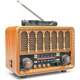 Nostalji Trend Radyo Eskitme Mini Nostaljik Radyo(Asma Aparat Özellikli) - Açık Kahverengi
