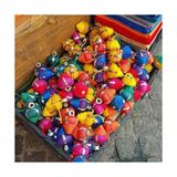 Nostaljik 1 Adet Ahşap Topaç Oyuncak, Rengarenk, Ahşap Güvenli Sağlıklı