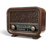 Nostaljik Ahşap Görünüm Radyo,eskitme Trend Nostalji Radyo - Kahverengi