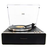 Nostaljik Ahşap Kaplama Pikap 33X45 Plaklar Bass Bluetooth Crownwell Vegas Plus (silver)
