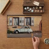 Nostaljik Araba - Ev - Manzara Tasarımı 240 Parça Ahşap Puzzle Ahşap Kutuda MP05118