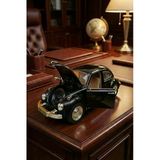 Nostaljik Beetle Vosvos Oyuncak Araba - 17Cm Büyük Boy - Sesli Işıklı Ve Sürtmeli - Siyah Model Vitrin