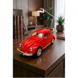 Nostaljik Beetle Vosvos Oyuncak Araba - 17Cm Büyük - Sesli Işıklı Ve Sürtmeli - Kırmızı Model Araba Vitrin