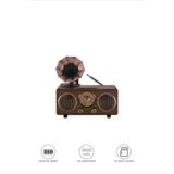 Nostaljik Bluetooth Hoparlör Retro Radyo Kablosuz Speaker Tf Kart Fm/Am/Sw